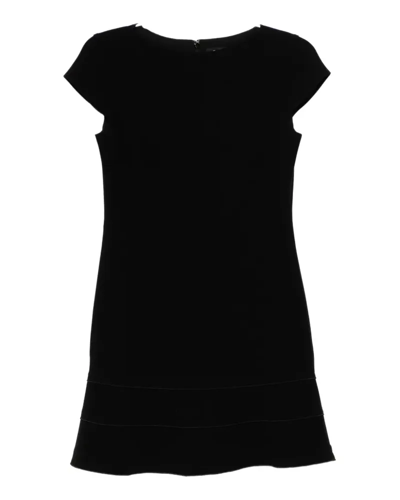 Theory tiered-hem cap-sleeve dress - Schwarz Schwarz