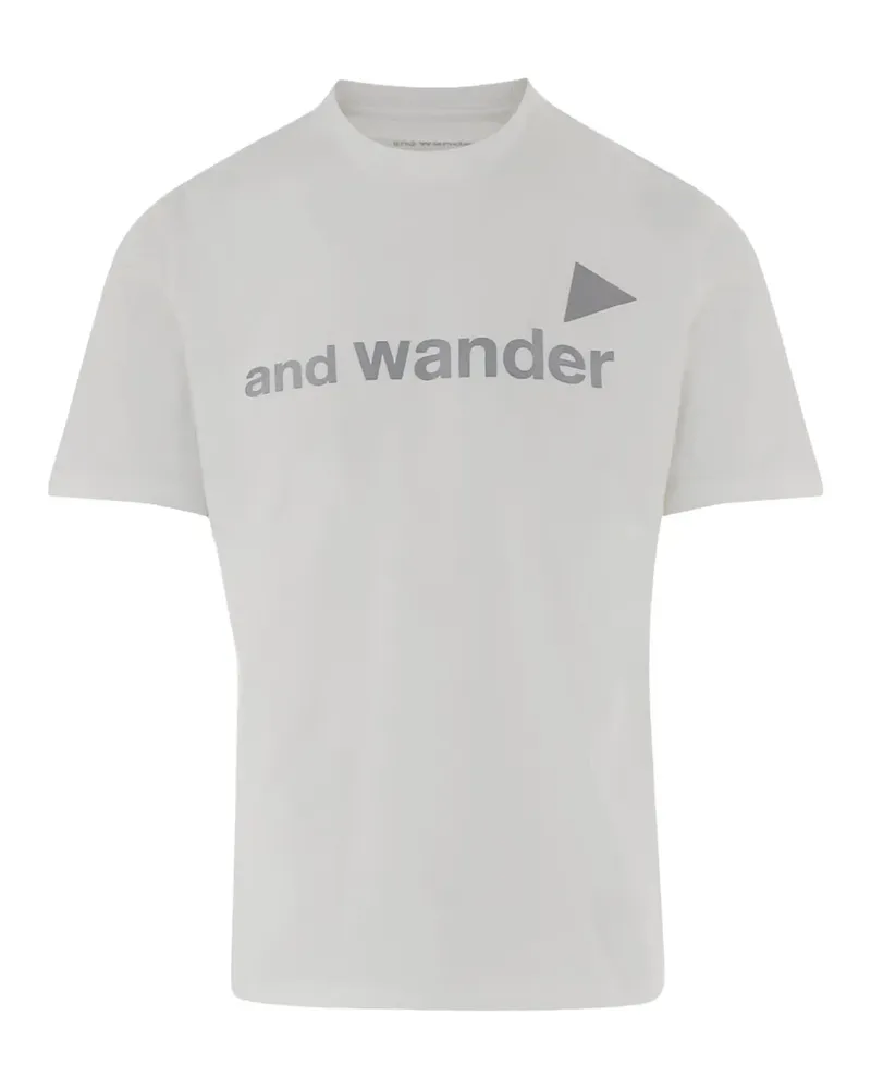 and wander T-Shirt mit Logo-Print - Weiß Weiß