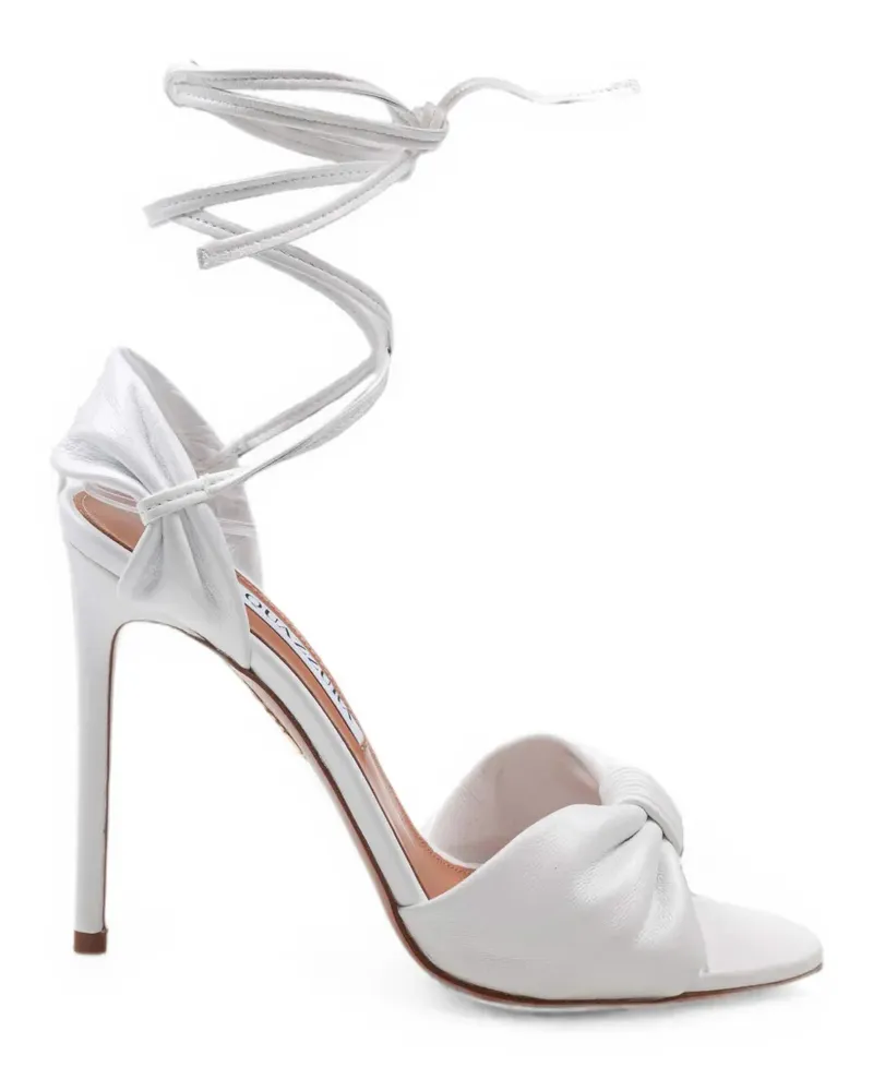 Aquazzura Carina Sandalen mit Schnürung - Weiß Weiß