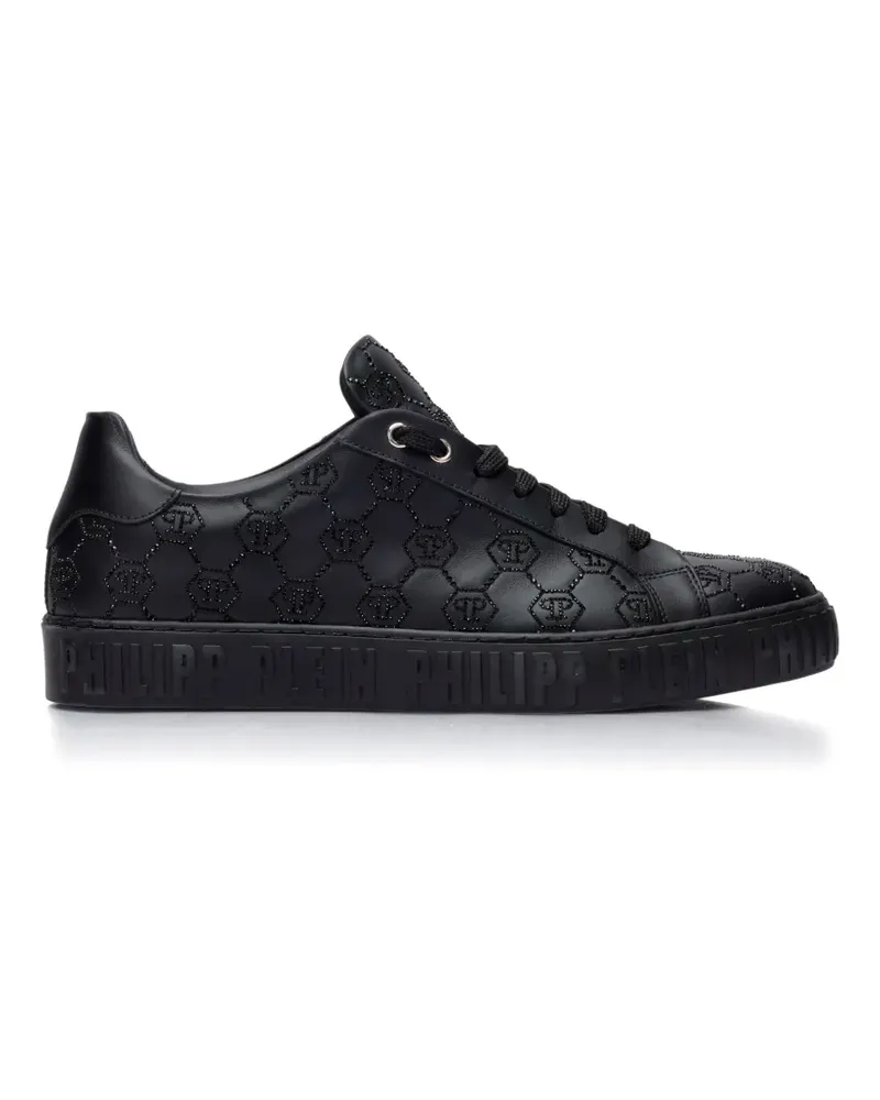 Philipp Plein Carson monogram strass sneakers - Schwarz Schwarz