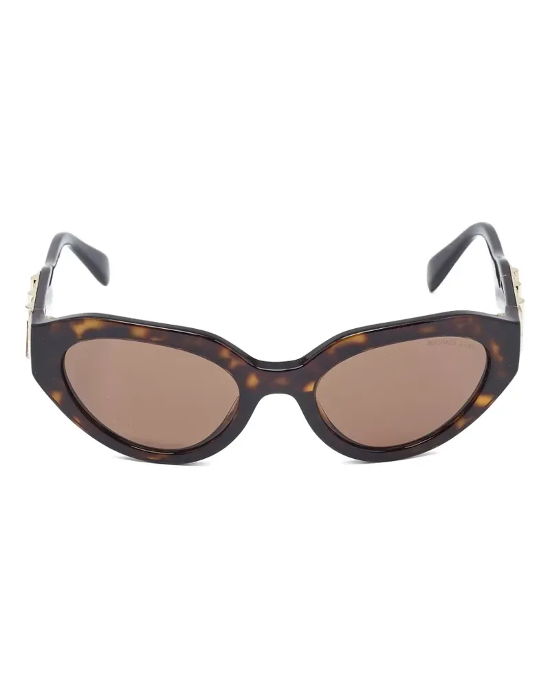 Michael Kors 2020 Sonnenbrille mit geometrischem Gestell - Braun Braun
