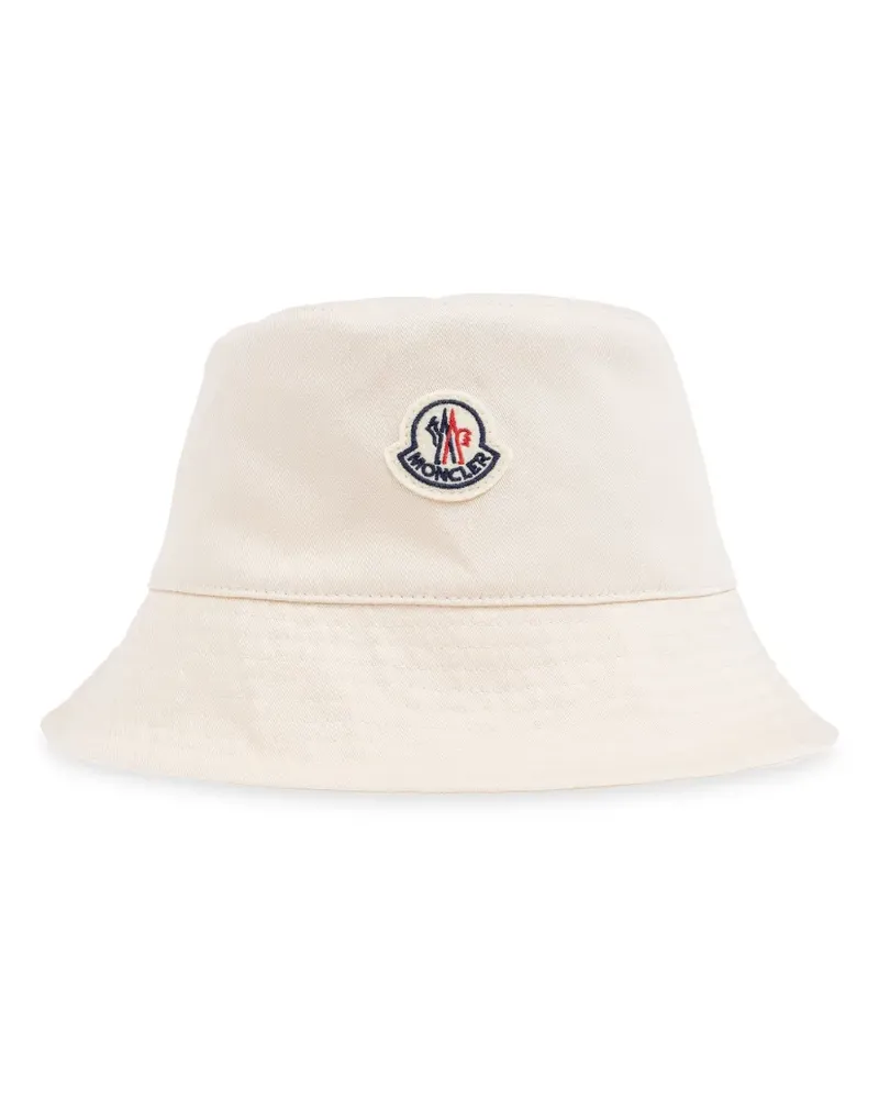 Moncler Fischerhut mit Logo-Patch Nude