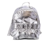 Rucksack im Metallic-Look - Silber