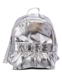 Michael Kors Rucksack im Metallic-Look Silber