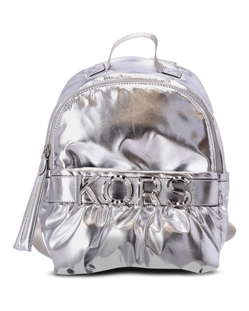 Michael Kors Rucksack im Metallic-Look - Silber Silber