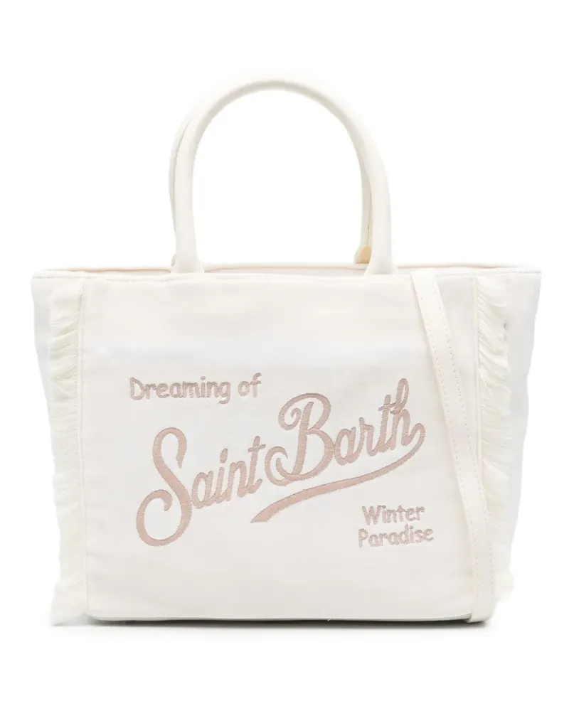 MC2 Saint Barth Colette fringed tote bag - Weiß Weiß