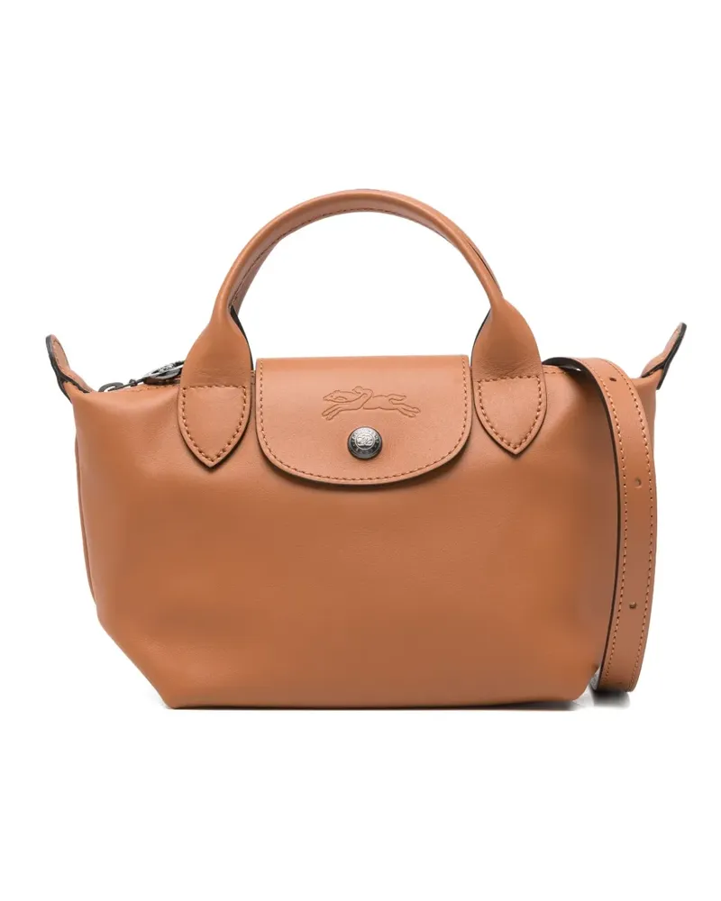 Longchamp Le Pliage Xtra XS leather mini bag - Braun Braun