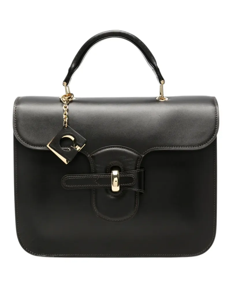 Gherardini Bellona 1967 Tote Bag aus Leder - Schwarz Schwarz