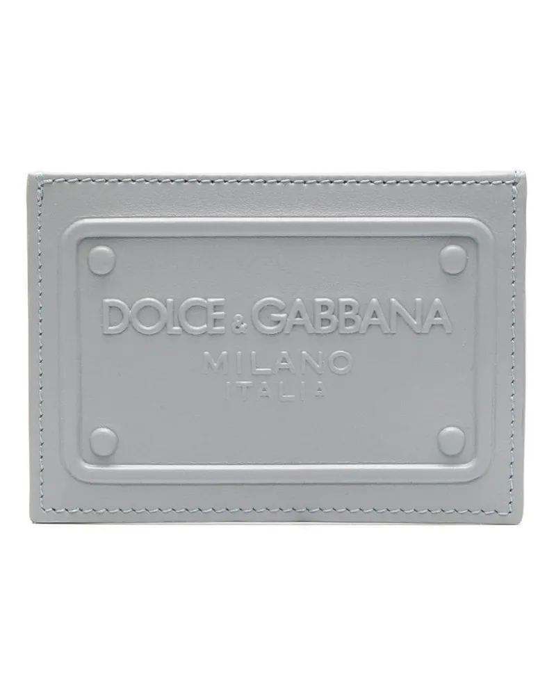 Dolce & Gabbana Kartenetui mit Logo-Prägung - Grau Grau