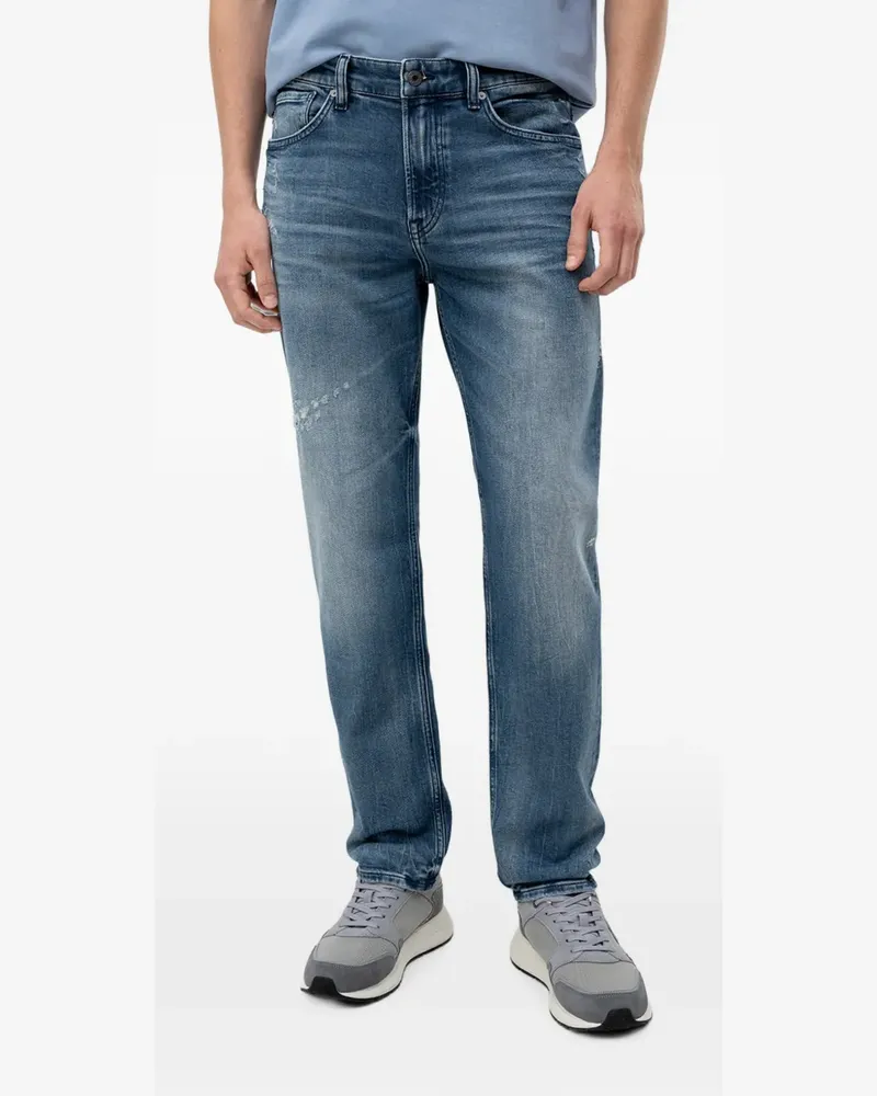 HUGO BOSS distressed faded jeans - Blau Blau