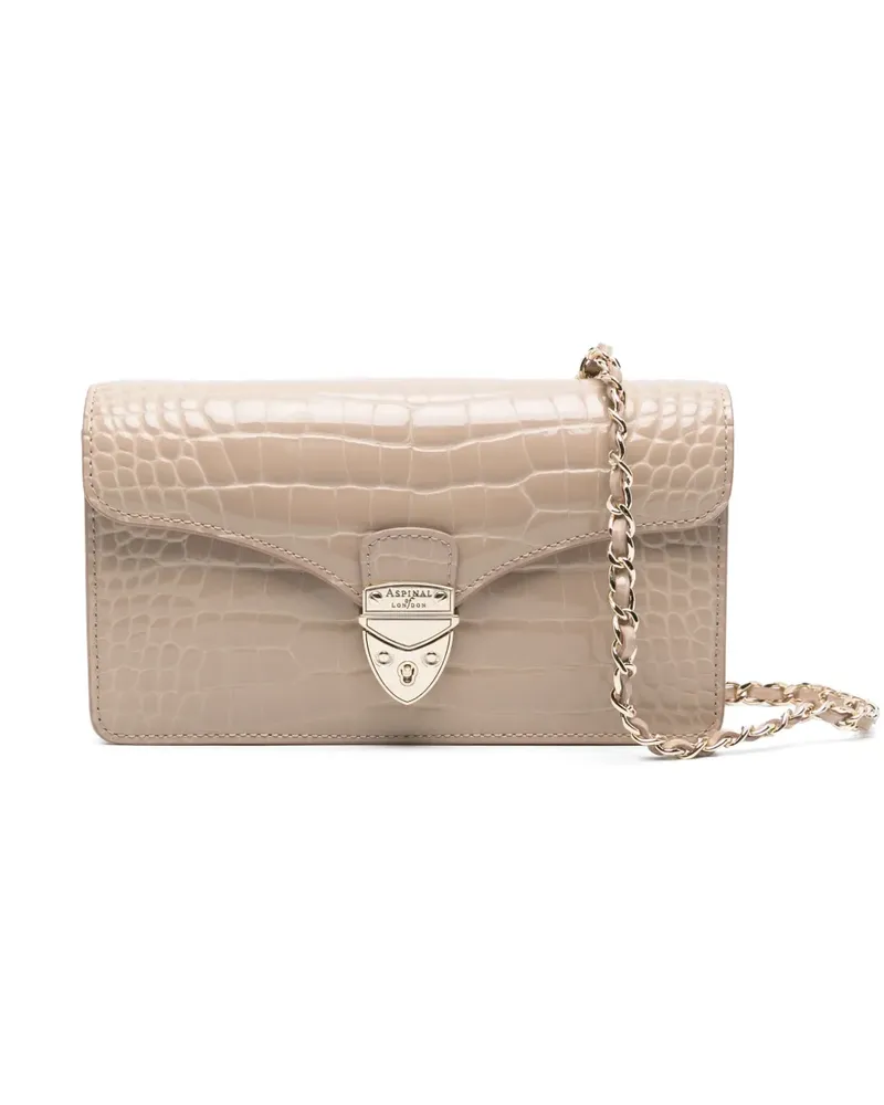 Aspinal of London Mayfair Clutch - Nude Nude
