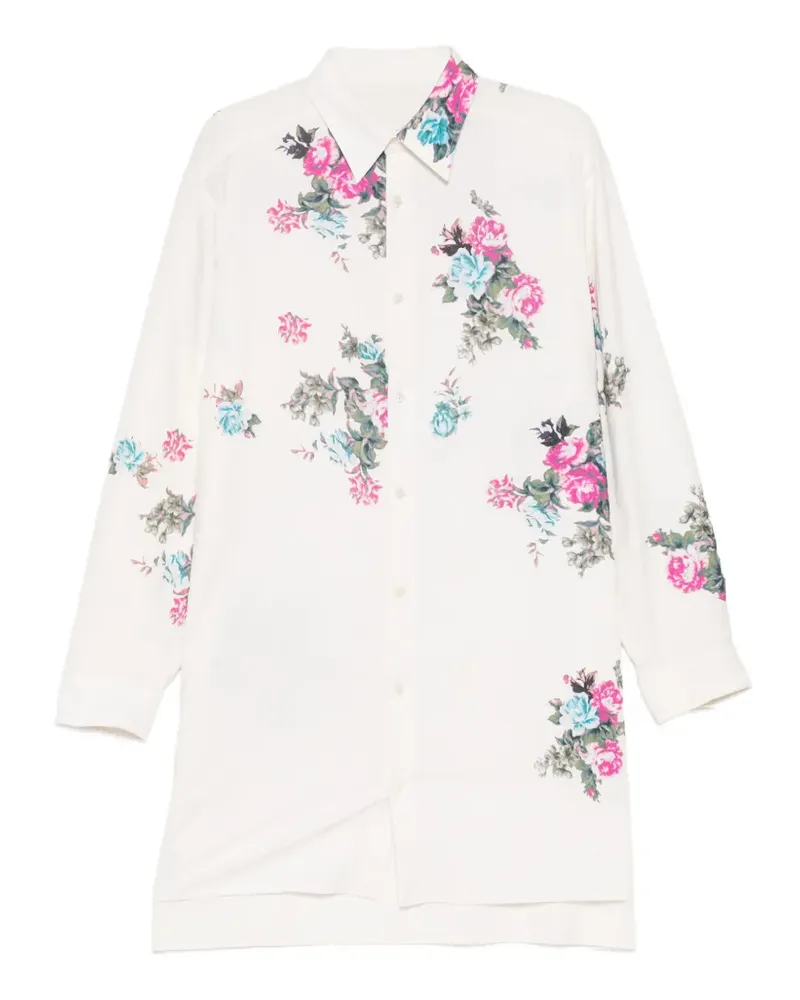 Yohji Yamamoto Khadi' Hemd - Weiß Weiß