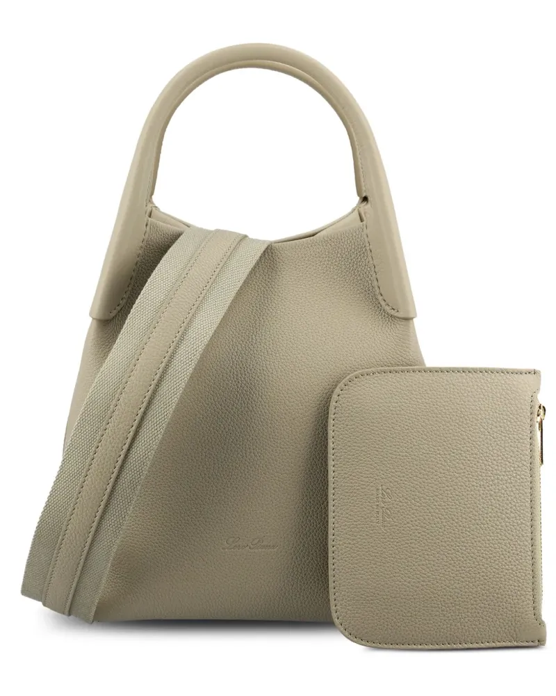Loro Piana Gehämmerter Rucksack - Nude Nude