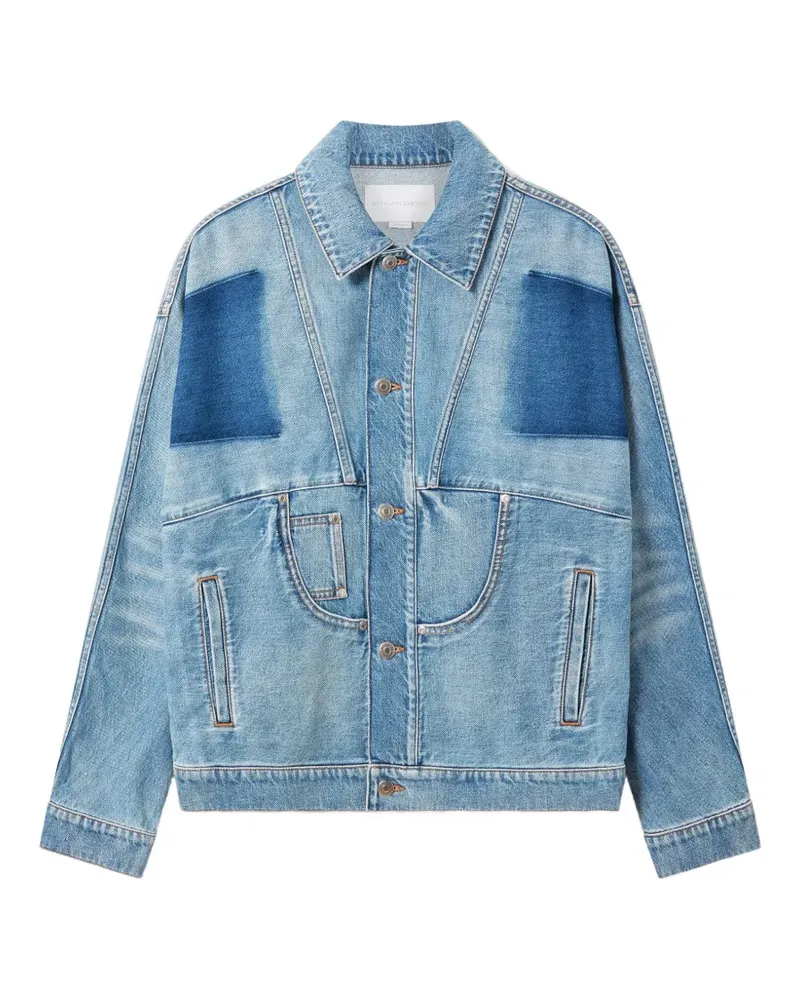 Stella McCartney panelled cotton jacket - Blau Blau