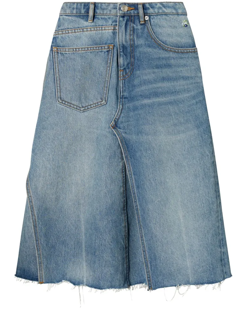 Tory Burch Jeansrock im Deconstructed-Look - Blau Blau