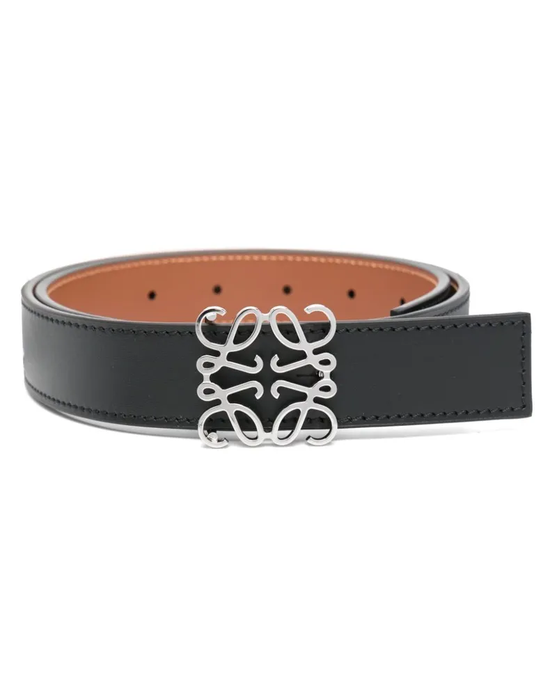 Loewe Gürtel mit Logo-Schnalle - Schwarz Schwarz