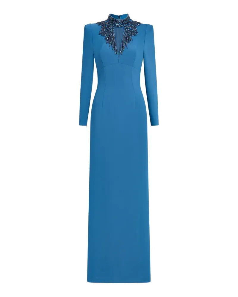 Jenny Packham Chama Abendkleid - Blau Blau