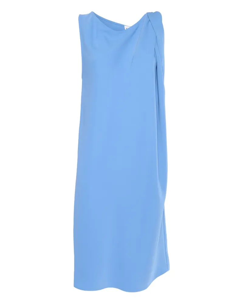 P.A.R.O.S.H. Kleid mit drapiertem Ausschnitt - Blau Blau