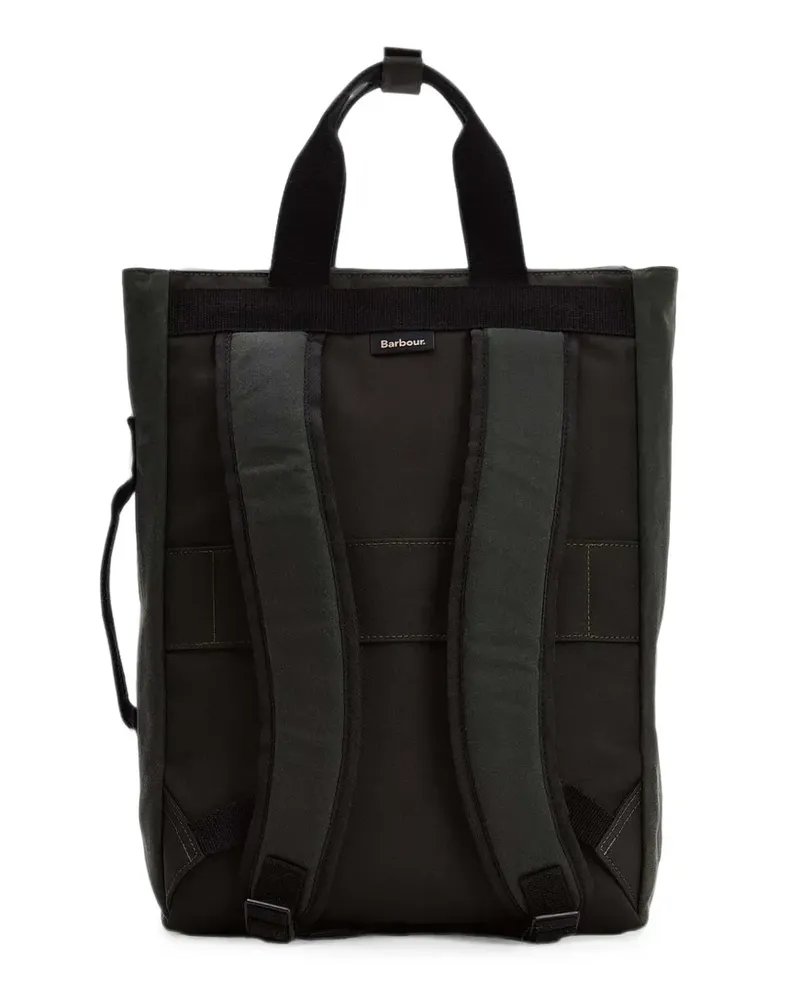 Barbour Field waxed backpack - Grün Grün
