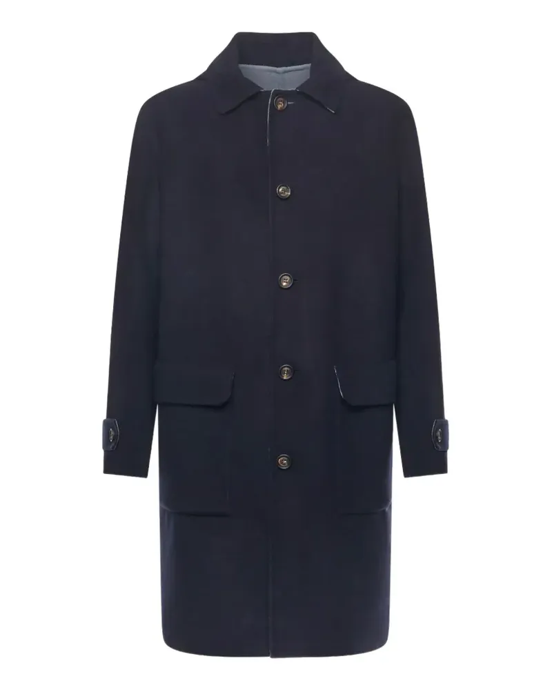Eleventy buttoned coat - Blau Blau