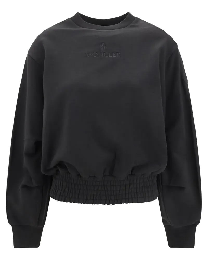Moncler Sweatshirt mit Falten - Schwarz Schwarz