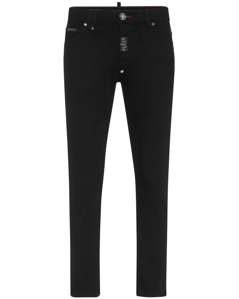 Philipp Plein Klassische Skinny-Jeans - Schwarz Schwarz