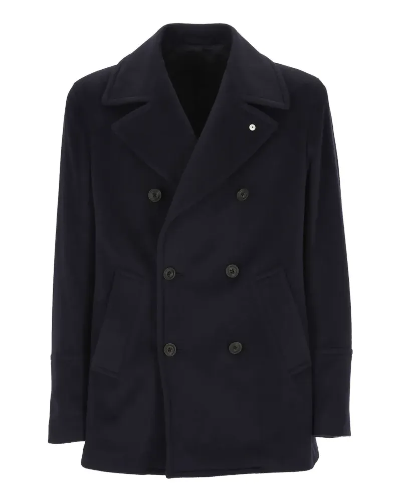 Luigi Bianchi Mantova Cabanjacke aus Kaschmir - Blau Blau
