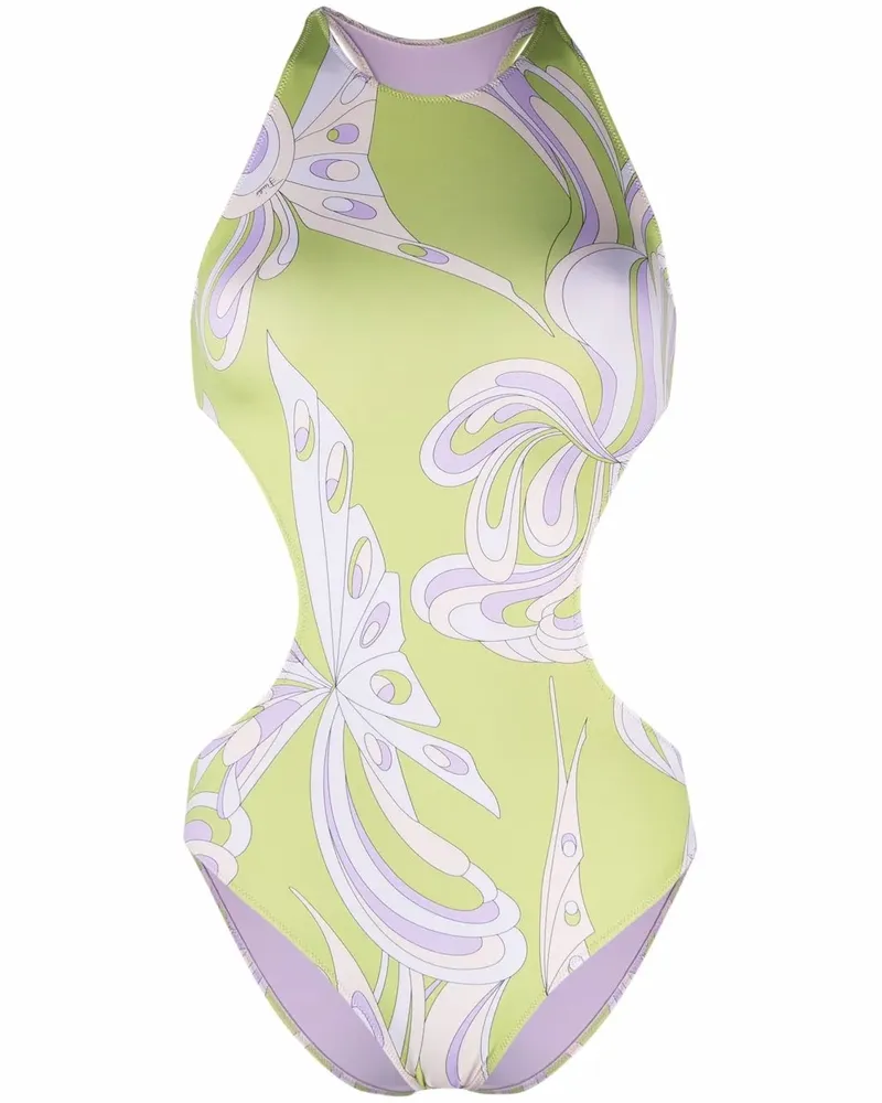 Emilio Pucci Badeanzug mit Print - Grün Grün