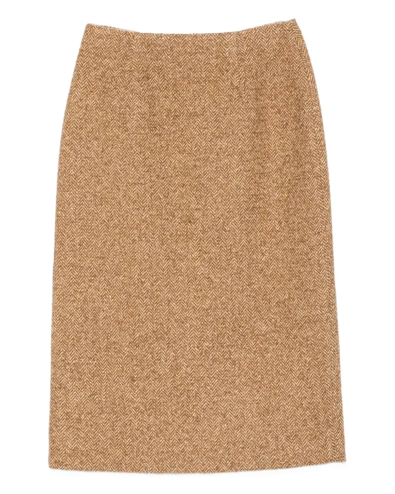 Ermanno Scervino Rock mit Fischgrätenmuster - Nude Nude