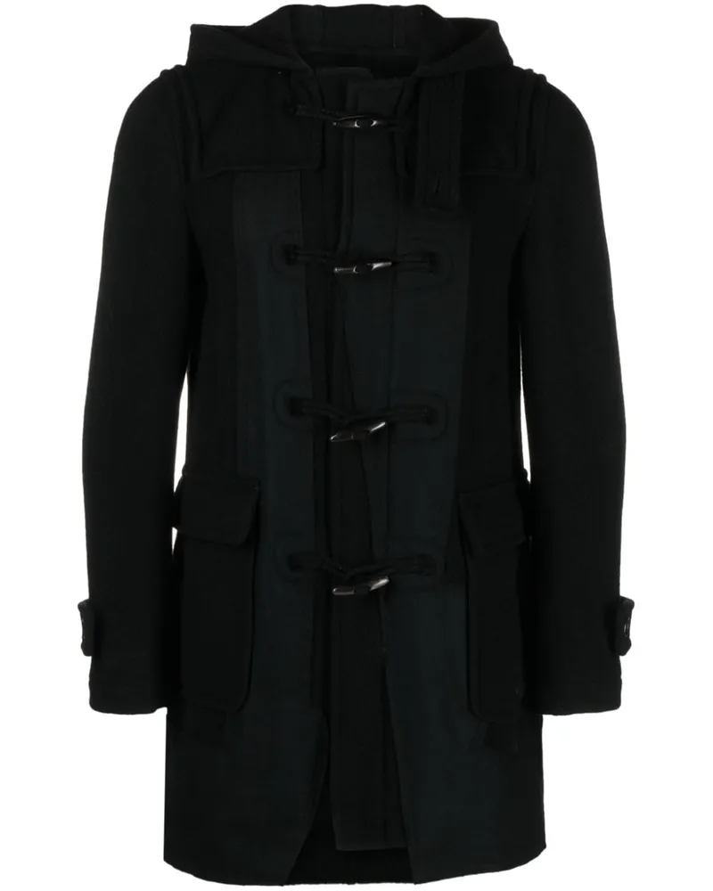 Comme des Garçons Mantel mit lockerer Kapuze - Schwarz Schwarz