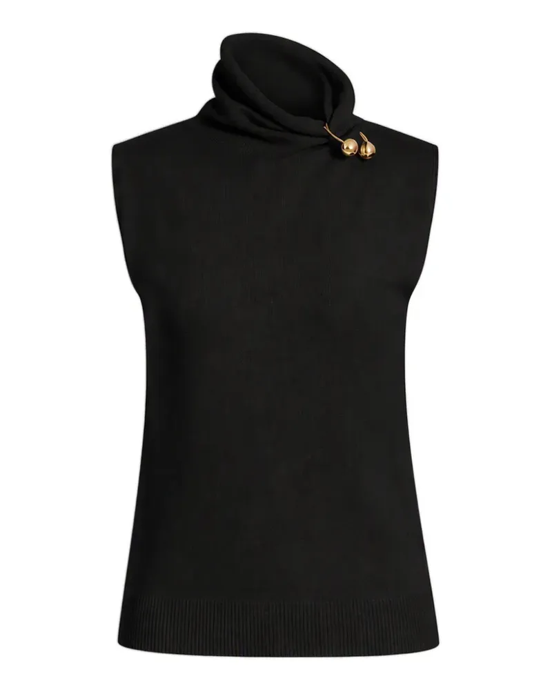 Alberta Ferretti Verziertes Oberteil - Schwarz Schwarz