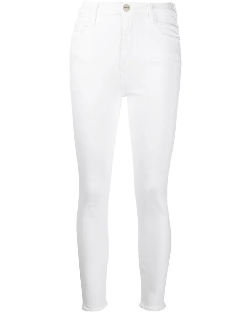 Frame Denim Skinny-Jeans Weiß