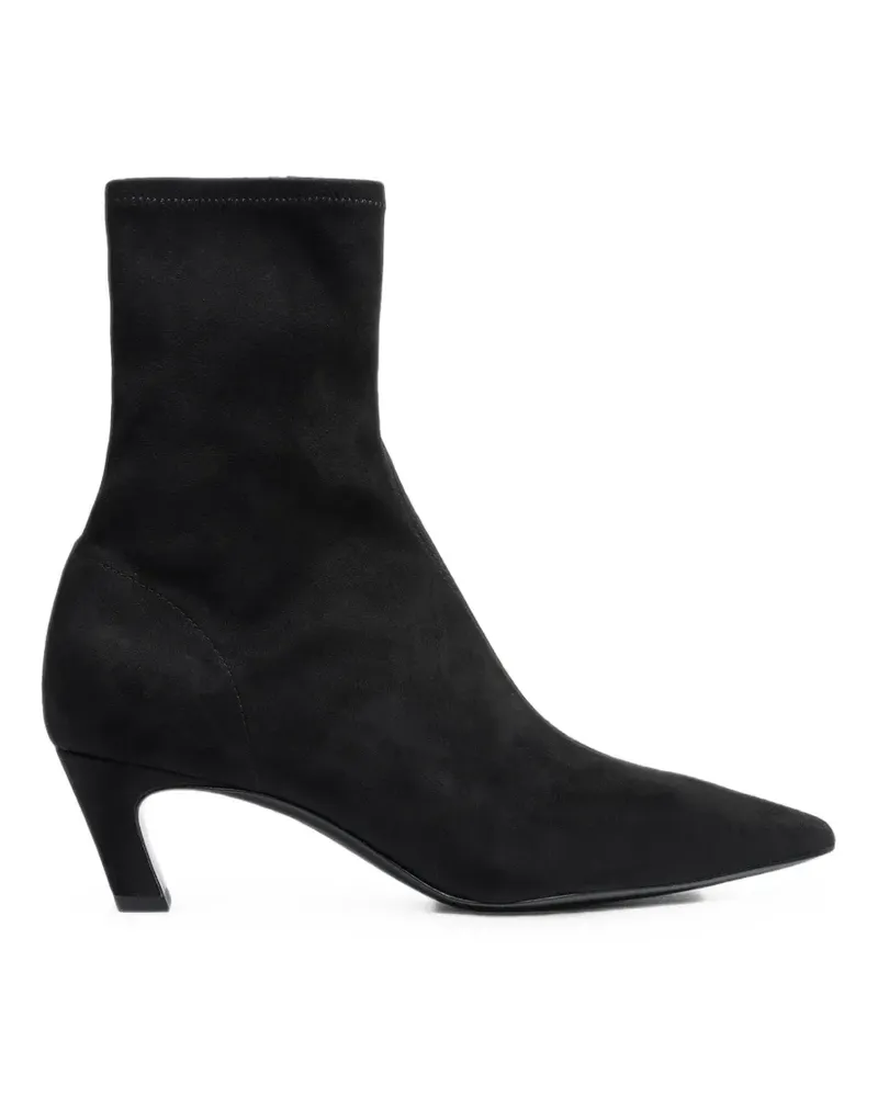ash Viva pointed-toe heeled ankle boots - Schwarz Schwarz