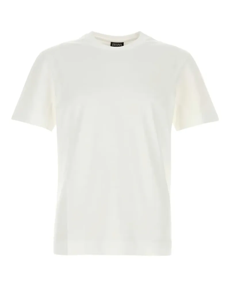 Ermenegildo Zegna T-Shirt mit rundem Ausschnitt - Weiß Weiß