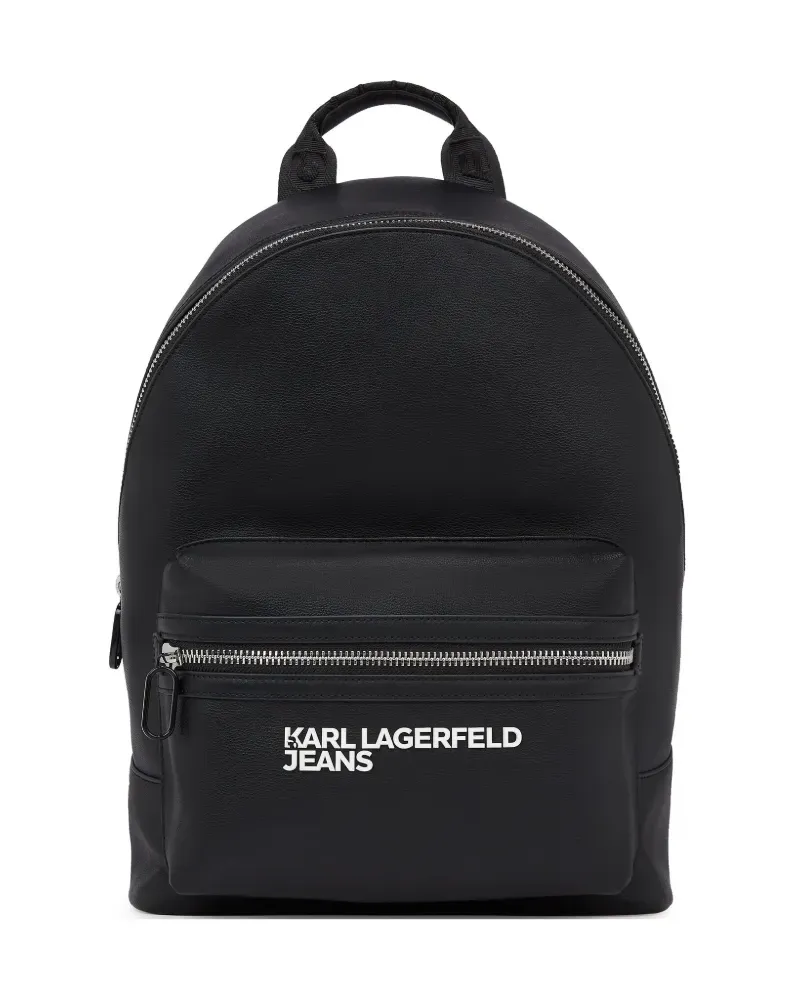 Karl Lagerfeld Rucksack mit Logo-Print - Schwarz Schwarz