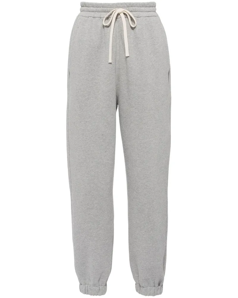 Miu Miu Jogginghose mit Logo-Stickerei - Grau Grau