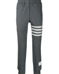 Thom Browne 4-Bar Snap Front Elastic Track Trouser Grau