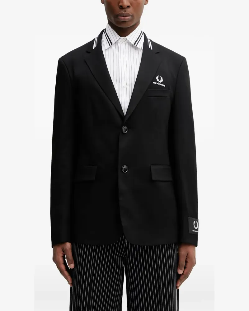 Fred Perry single-breasted blazer - Schwarz Schwarz