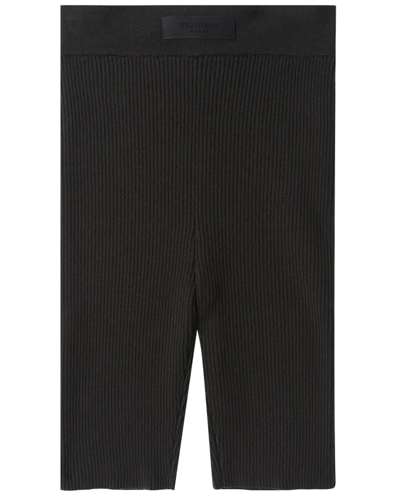 Fear of God Gerippte Shorts - Schwarz Schwarz