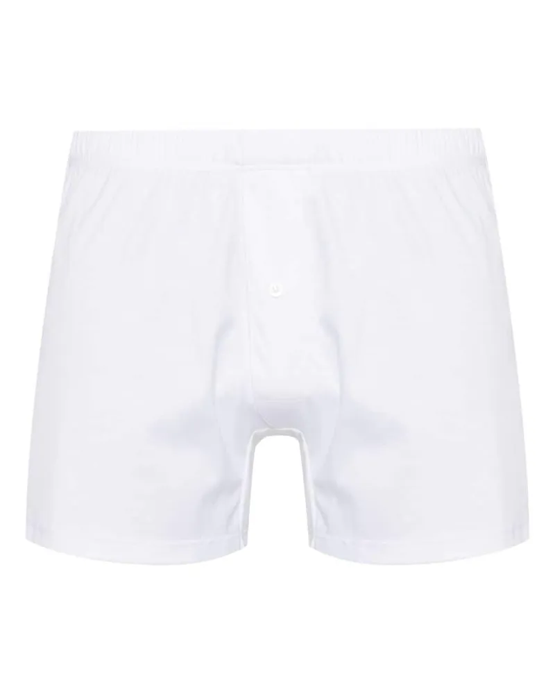 Zimmerli Boxershorts mit elastischem Bund Weiß