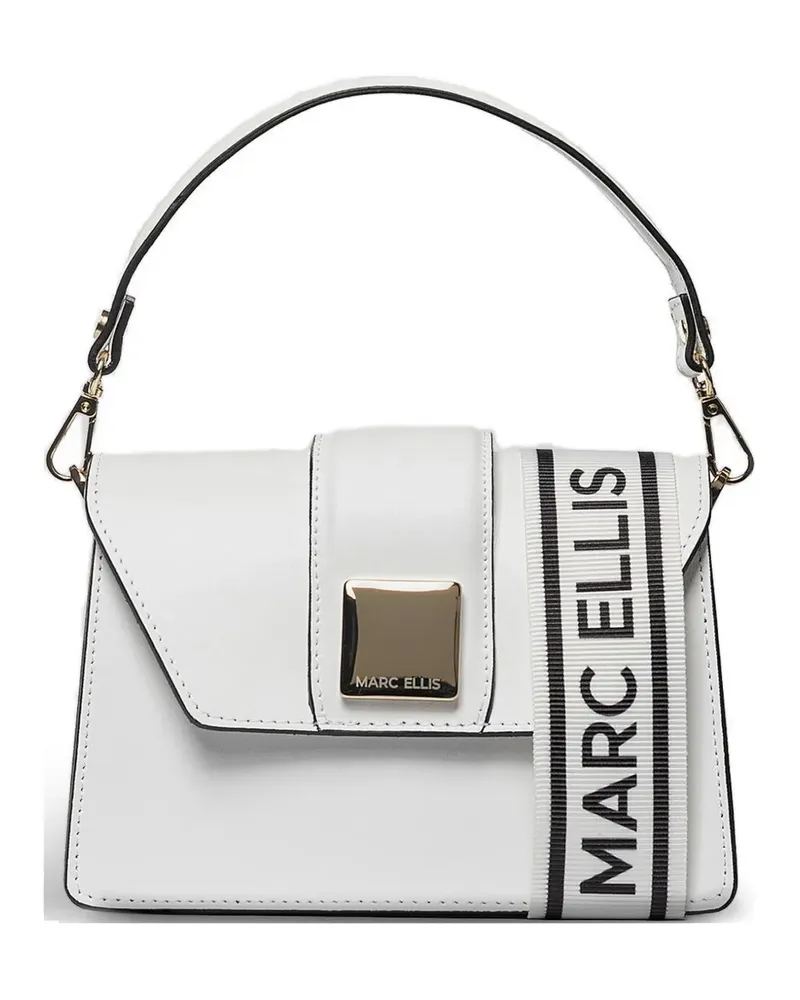 MARC ELLIS Kourtney logo-plaque tote bag - Weiß Weiß