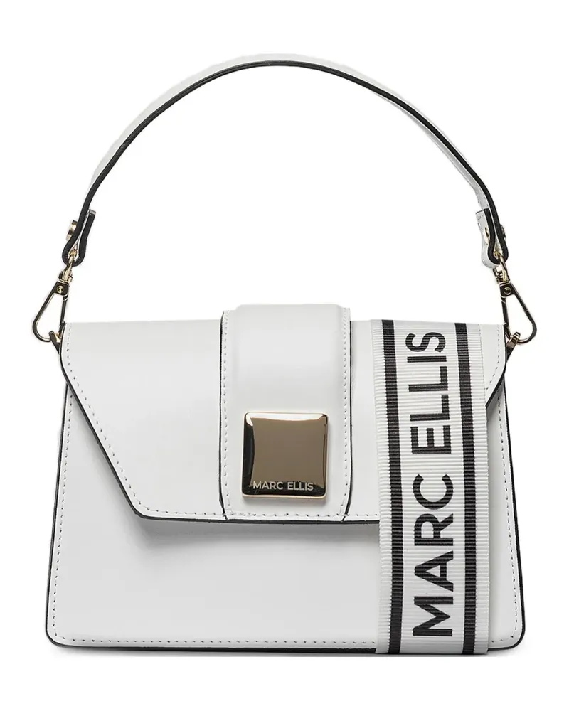 MARC ELLIS Kourtney logo-plaque tote bag - Weiß Weiß