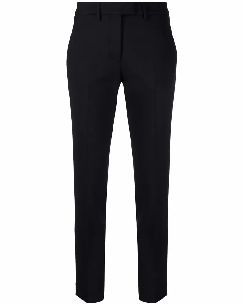 Incotex Halbhohe Straight-Leg-Hose - Blau Blau