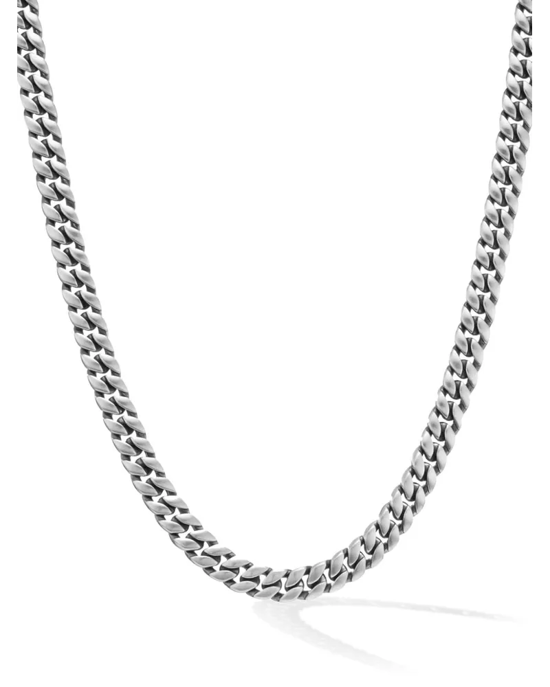 David Yurman Curb Chain Panzerkette aus Sterlingsilber 6mm Silber