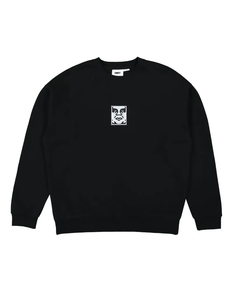 Obey graphic-print sweatshirt - Schwarz Schwarz