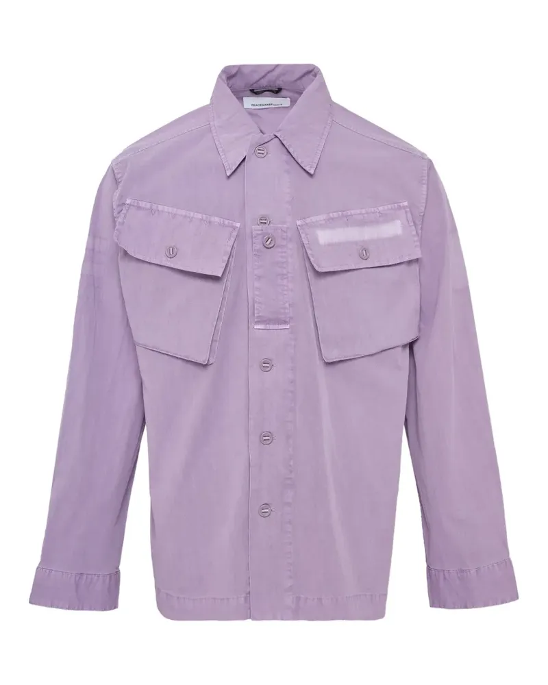 OAMC Military Hemd - Violett Violett