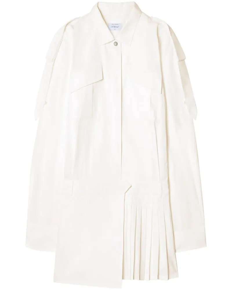 OFF-WHITE Savana Minikleid - Weiß Weiß