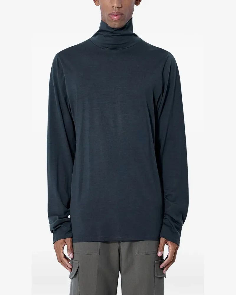 Rier Rollkragenpullover mit geradem Saum - Grau Grau