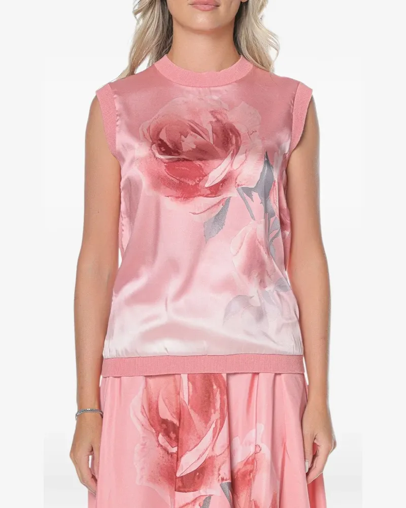 Ted Baker Lysia Tanktop mit Blumenprint - Rosa Rosa
