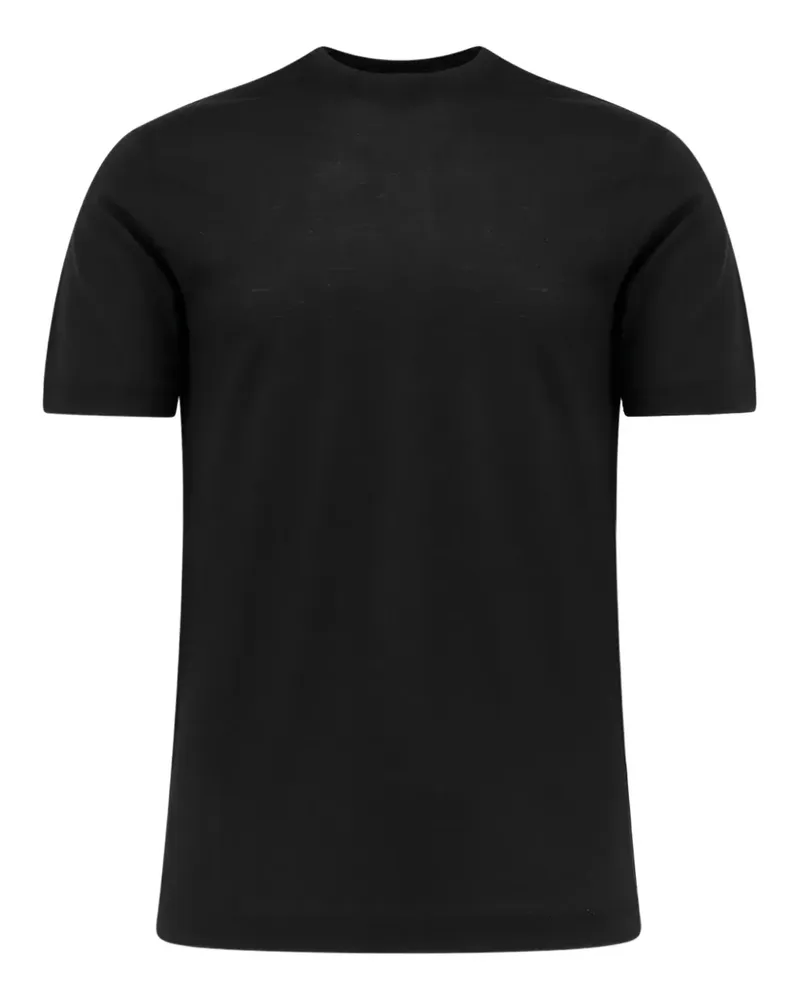 Filippo de Laurentiis T-Shirt mit rundem Ausschnitt - Schwarz Schwarz